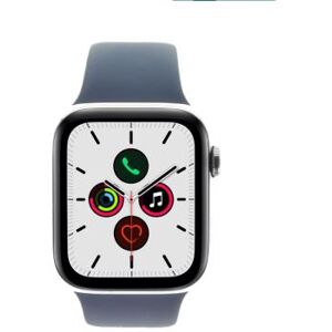 Apple Watch Series 5 GPS + Cellular 44mm acier inoxydable bracelet sport bleu - très bon état argent - Publicité