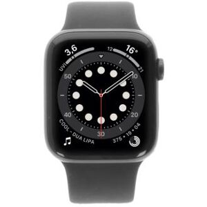 Apple Watch Series 6 GPS 44mm aluminium gris bracelet sport noir - bon état gris sidéral - Publicité