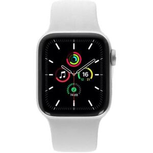 Apple Watch SE GPS 40mm aluminium argent bracelet sport blanc - comme neuf argent - Publicité