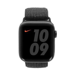 Apple Watch Series 6 Nike GPS + Cellular 44mm aluminium gris boucle sport noir - très bon état gris sidéral - Publicité