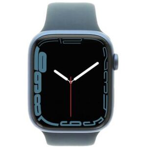 Apple Watch Series 7 GPS 45mm aluminium bleu bracelet sport bleu - très bon état bleu - Publicité