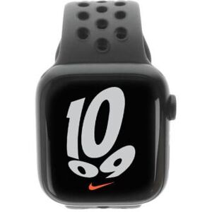 Apple Watch Series 7 Nike GPS 45mm aluminium bleu bracelet sport noir - très bon état minuit - Publicité