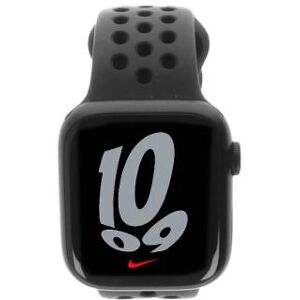 Apple Watch Series 7 Nike GPS + Cellular 45mm aluminium bleu bracelet sport noir - bon état minuit - Publicité