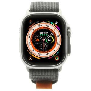 Apple Watch Ultra GPS + Cellular 49mm titane boucle trail - bon état - Publicité