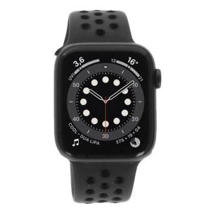 Apple Watch Series 6 Nike GPS 44mm aluminium bracelet sport anthracite/noir - très bon état noir - Publicité