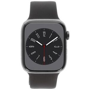 Apple Watch Series 8 Acier Inox graphite 45mm Bracelet Sport sureau (GPS + Cellular) - très bon état or - Publicité