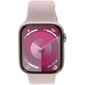 Apple Watch Series 9 Aluminium rosé 45mm Bracelet Sport rose clair M/L (GPS) - comme neuf or - Publicité