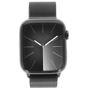 Apple Watch Series 9 Acier Inox graphite 45mm Milanaise-Armband graphite (GPS + Cellular) - très bon état - Publicité