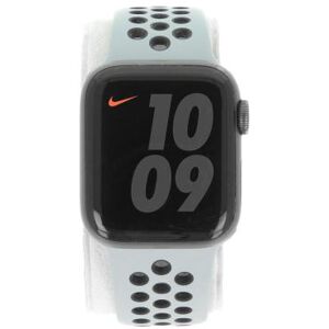 Apple Watch Series 6 Nike Aluminium gris espace 40mm Bracelet Sport obsidian mist/black (GPS) - bon état or - Publicité