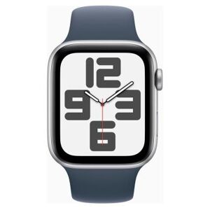 Apple Watch SE 2 Aluminium argent 44mm Bracelet Sport bleu orage S/M (GPS + Cellular) - comme neuf bleu - Publicité