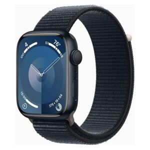Apple Watch Series 9 Aluminium minuit 45mm Nike Sport Loop noir/bleu (GPS) - bon état noir - Publicité
