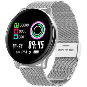 Makibes SE01 Smart Watch 1.3 Inch IPS Screen Metal Starp Silver