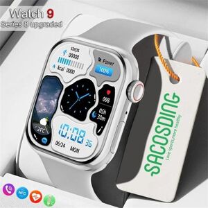 SACOSDING nouvelle montre intelligente hommes femmes pour Apple série montre 9 toujours affiché température corporelle BT appel NFC Smartwatch pour Apple Android - Publicité