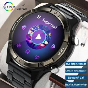 SACOSDING Musique Montre Intelligente Hommes Montres-Bracelets Numériques Bluetooth Appel Smartwatch Fitness Bracelet Montre-Bracelet pour Femme avec 4 Go de Stockage - Publicité