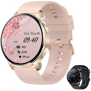 SACOSDING montre intelligente femmes hommes Bluetooth appel Smartwatch Fitness Tracker fréquence cardiaque sang oxygène montres intelligentes pour Android IOS 2024 - Publicité