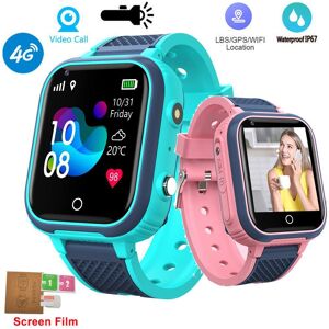 greentiger smart watch 4G montre intelligente enfants GPS WIFI appel vidéo SOS IP67 étanche enfant Smartwatch caméra moniteur Tracker localisation téléphone montre Location Phone Watch - Publicité