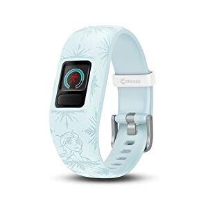 Garmin Vívofit Jr. 2-Bracelet d'Activité pour Enfants, Disney la Reine des Neiges 2 Elsa (Bracelet Ajustable), 6 Ans et +, Bleu Clair - Publicité