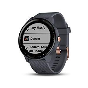 Garmin vivoactive 3 Music Montre Connectée de Sport avec GPS, Cardio Poignet, Stockage Musique – Bleu Granite Rose Gold - Publicité