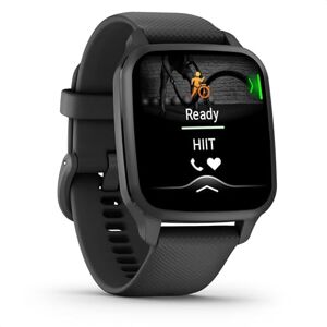 Garmin Venu Sq 2 Montre connectée GPS Multisports avec écran AMOLED et Suivi santé Gray avec Bracelet Gris foncé Boîtier 40 mm Noir - Publicité