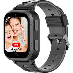 Beafon , Montre Intelligente SW2 pour Enfant Fonction Appel d'urgence SOS, Zone de sécurité SOS, écran Tactile 1,7" (4,32 cm), Appel Vocal, Appel vidéo, 4G, Couleur Noir/Gris, IP X7 - Publicité