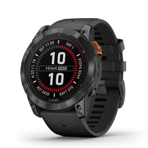 Garmin fēnix 7X Pro, Solar Montre GPS Multisports connectée – Gray avec Bracelet Noir – Boîtier 51 mm - Publicité