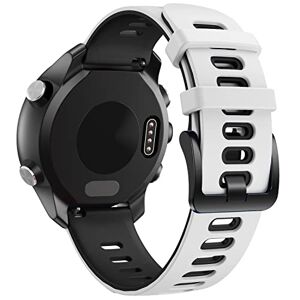 NotoCity Bracelet Vivoactive 3, Bracelet de Remplacement en Silicone de 20mm pour Samsung Galaxy Active 2/Garmin Forerunner 645/245/Garmin Venu/Galaxy Watch 42mm(Blanc Noir) - Publicité
