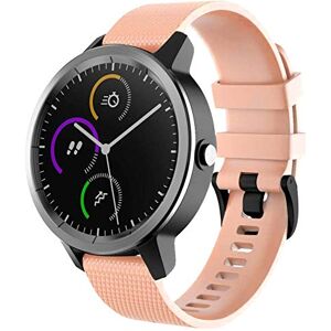 FunBand Bracelet pour Garmin vivoactive 3, 20mm Bande en Silicone Souple pour Garmin Vivoactive 3 Music/Forerunner 645 Music/Vivomove HR/Samsung Gear Sport/Galaxy Watch 42mm Smartwatch - Publicité