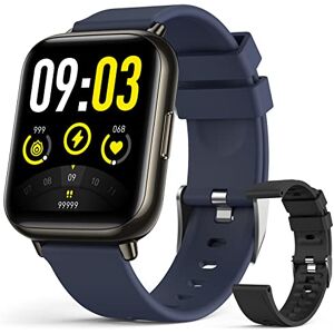 Montre Connectée Homme Smartwatch Sport Etanche IP68 Bracelet Connecté  Tensiomètre Cardiofréquencemètre Podomètre Fitness Tracker d'Activité avec  3 bracelets pour iPhone Samsung