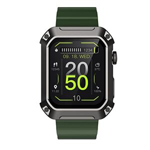 DOMINO DM78 Plus Montre intelligente Bluetooth avec écran IPS de 1,22  pouces, étanche IP68, podomètre de soutien / moniteur de fréquence  cardiaque / tensiomètre / moniteur de sommeil, compatible avec les