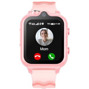 Carneedi Montre Connectée Enfant GPS Montre Intelligente Garçon Fille 4G WiFi Appel Vidéo Caméra SOS Message Réveil Chronomètre Mode Classe Notification de Vibration (Noir) - Publicité