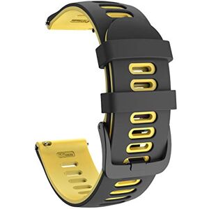 ISABAKE 20mm Bracelet Montre Garmin Silicone Souple pour Galaxy 42 mm/Garmin Vivoactive 3/Samsung Galaxy Active 2/Garmin Forerunner 245/245 Music/Vivomove HR/Forerunner 645/Forerunner 645 Music - Publicité