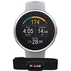 Polar Vantage V2 et H10 GPS Montre Connectée Running et Triathlon Premium Mesure de la Fréquence Cardiaque au poignet pour Course à pied, Natation, Cyclisme Contrôle de la Musique, Météo - Publicité