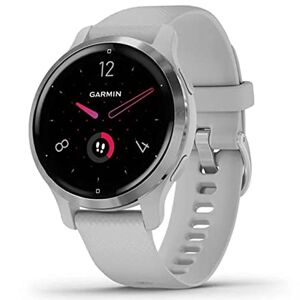 Garmin Venu 2S Montre connectée GPS multisports avec écran AMOLED, autonomie longue durée (10 jours) Silver avec bracelet gris Boîtier 40 mm - Publicité