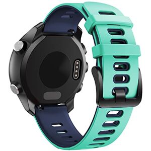 NotoCity Bracelet Vivoactive 3, Bracelet de Remplacement en Silicone de 20mm pour Samsung Galaxy Active 2/Garmin Forerunner 645/245/Garmin Venu/Galaxy Watch 42mm(Bleu Menthe) - Publicité