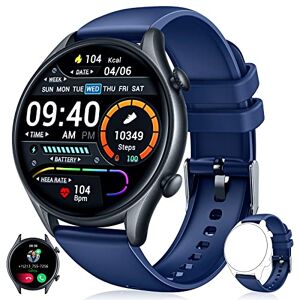 General - Montre-bracelet intelligente, compteur de  pas/calories/chronomètre, suivi d'activité avec moniteur de fréquence  cardiaque, étanche IP68, suivi de la santé avec suivi du sommeil, montre  podomètre(bleu) - Montre connectée - Rue du