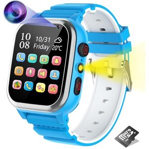 Kesasohe Montre Connectée Enfant, Montre pour Enfants avec SOS Phone 26 Jeux Caméra Musique Réveil Calculatrice Podomètre Montre Intelligente pour Enfants de 4 à 12 Ans Garçons Filles - Publicité