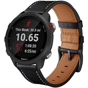 Axcellent Compatible avec Garmin Forerunner 245 Bands/Forerunner 245/645 La Musique,20mm Bracelet de Sport de Remplacement en Cuir Classique pour Femmes Garmin Forerunner 245/645 GPS Running Watch., - Publicité