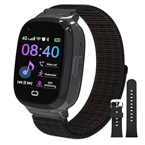 PTHTECHUS Bluetooth Enfants Smartwatch GPS/LBS Position Tracker Enfant SOS Aide Montres Appareil Photo Numérique Mobile Téléphone Mobile Montre Cadeau Enfants pour Filles Garçons - Publicité