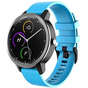 FunBand Bracelet pour Garmin vivoactive 3, 20mm Bande en Silicone Souple pour Garmin Vivoactive 3 Music/Forerunner 645 Music/Vivomove HR/Samsung Gear Sport/Galaxy Watch 42mm Smartwatch - Publicité