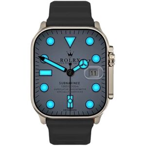 Gerrit HK9 Ultra 2 Max AMOLED Montre intelligente pour homme et femme 2 Go de ROM Album photo NFC boussole Chat GPT Montre intelligente de sport Fréquence cardiaque Noir - Publicité