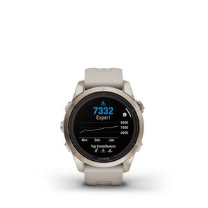 Montre connectée Garmin fēnix 7S Pro Sapphire Solar Edition Beige TU Mixte - Publicité