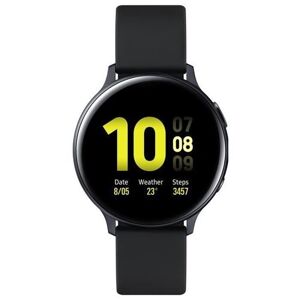 Montre connectée Samsung Galaxy Watch Active2 4G 44 mm Boîtier Aluminium Bracelet en silicone Noir carbone - Publicité