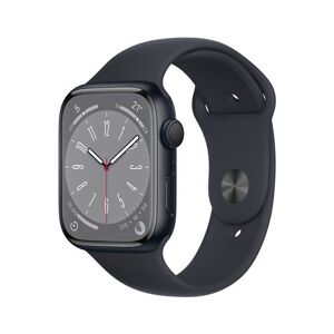 Apple Watch Series 8 GPS, boîtier Aluminium Minuit 45mm avec Bracelet Sport Minuit - Publicité
