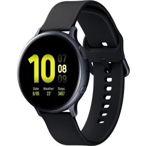 Montre connectée Samsung Galaxy Watch Active2 44 mm Boîtier Aluminium Bracelet en silicone Noir Carbone - Publicité