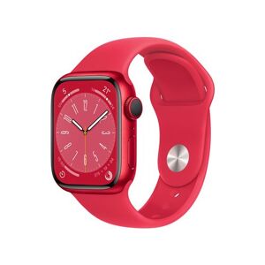 Apple Watch Series 8 GPS, boîtier Aluminium (PRODUCT)RED 41mm avec Bracelet (PRODUCT)RED - Publicité