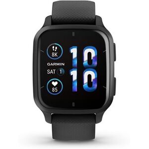 Montre connectée Garmin Venu Sq 2 Music Edition Gris avec bracelet silicone noir - Publicité