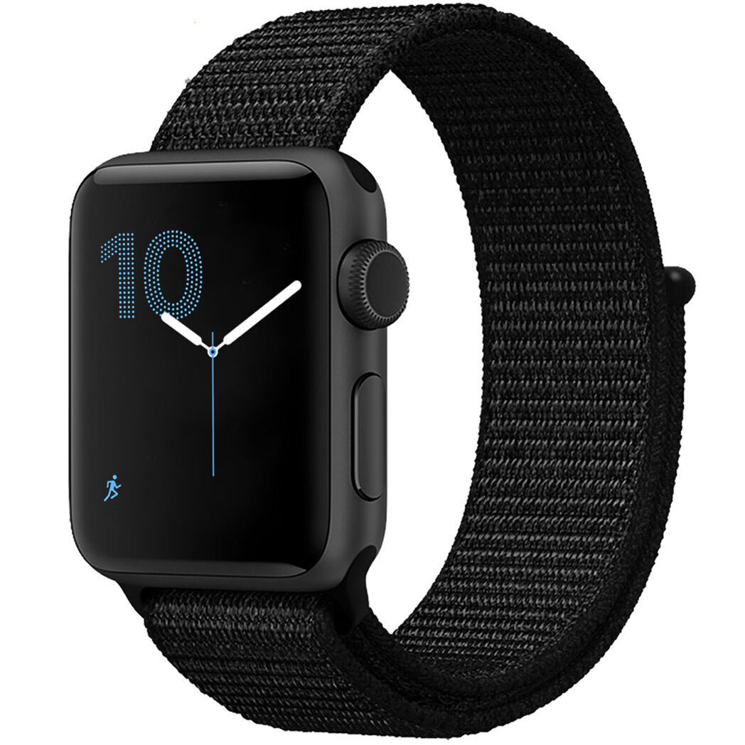 iMoshion Bracelet en nylon pour l'Apple Watch Series 1-6 / SE - 38/40mm - Noir