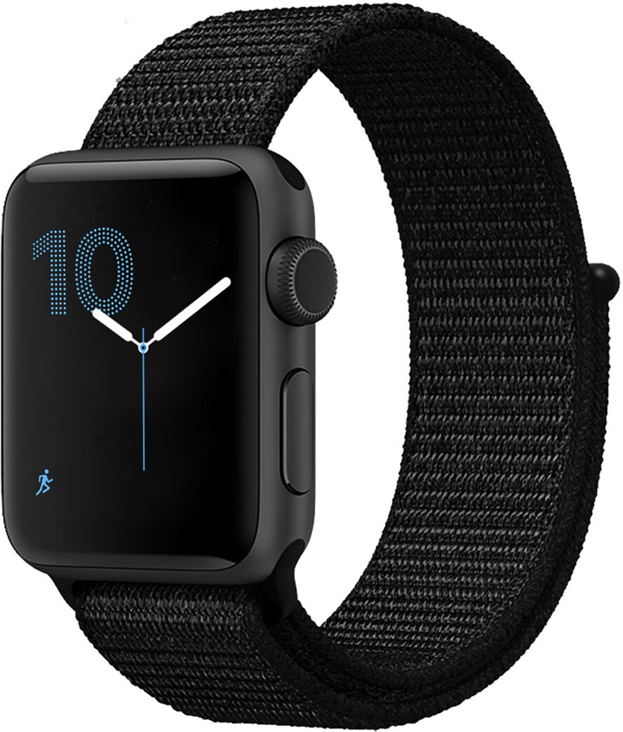 iMoshion Bracelet en nylon pour l'Apple Watch Series 1-6 / SE - 42/44mm - Noir