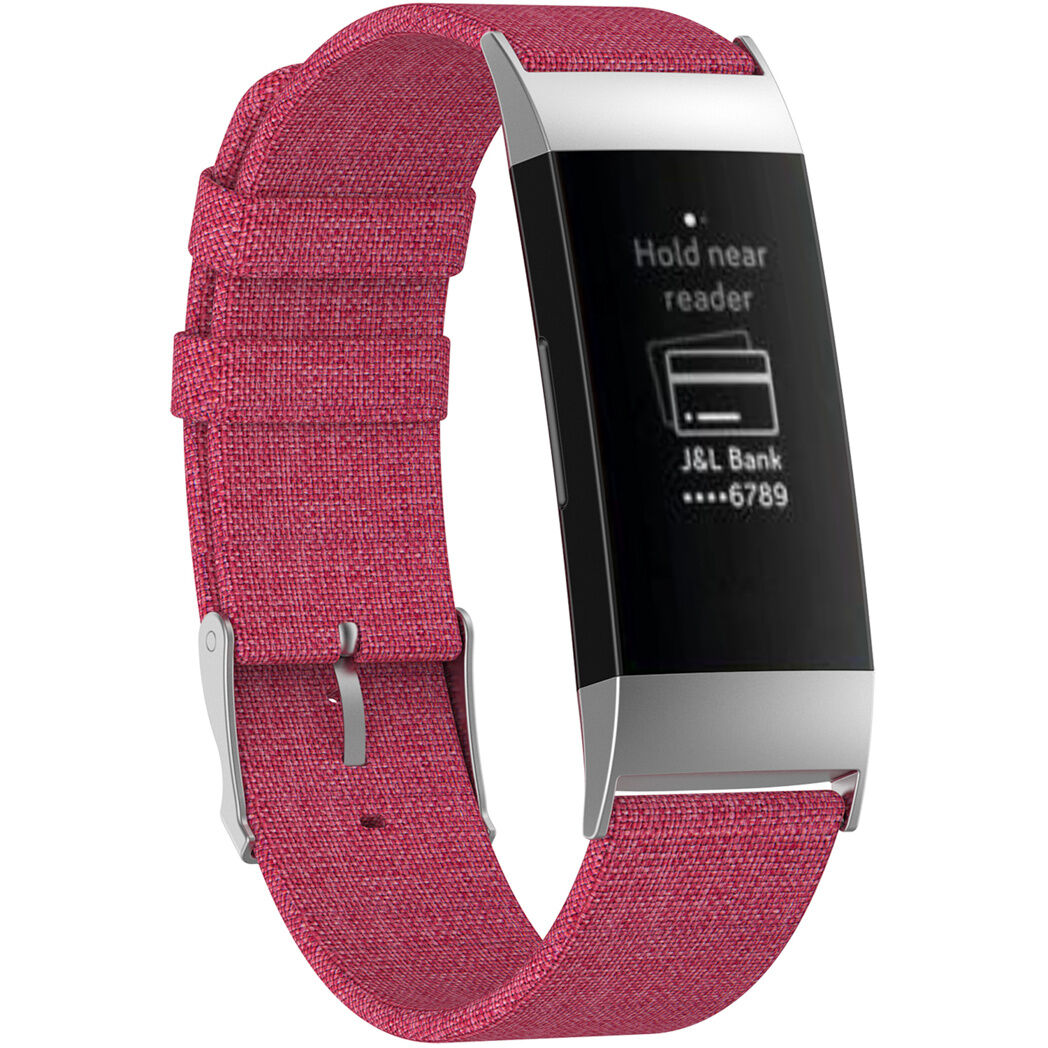 iMoshion Bracelet en nylon pour le Fitbit Charge 3 / 4 - Rose