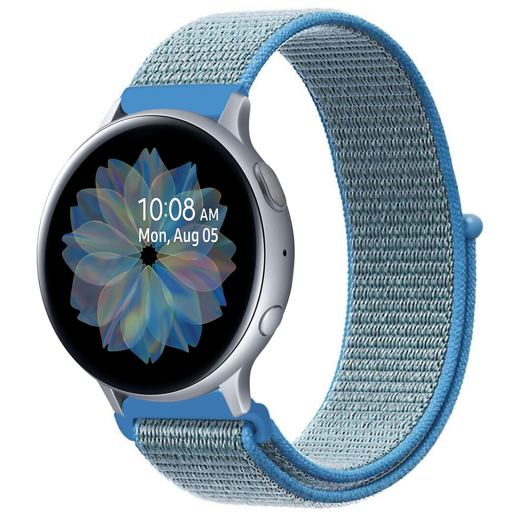 iMoshion Bracelet en nylon pour le Samsung Galaxy Watch 40/42mm / Active 2 42/44mm - Bleu
